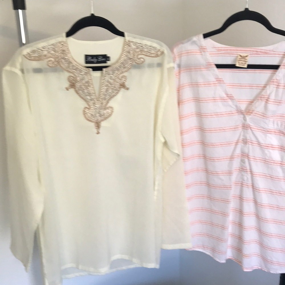 Bundle (2) Peasant Blouses